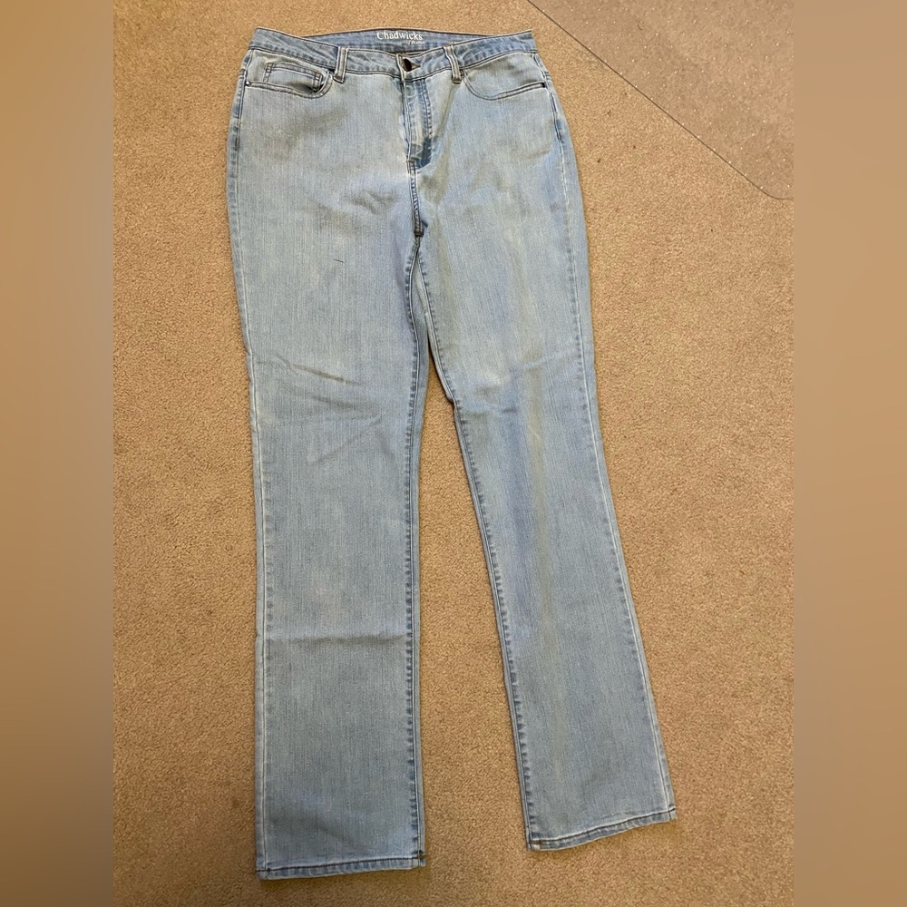Chadwicks Blue Straight Leg Jeans Classic Style